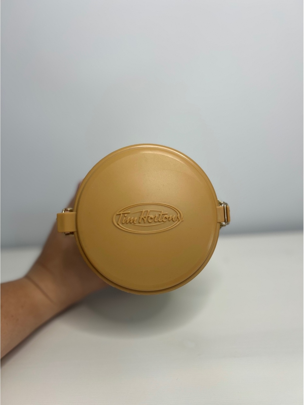 Limited Edition Tim Hortons Coffee Canister Metal Storage Tin Clamp Lid #006 - Picture 5 of 8